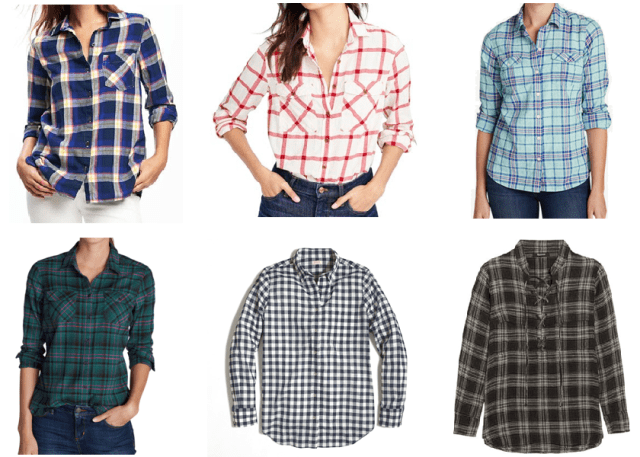 collage flannel shirt