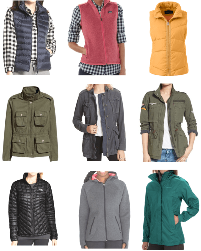 collage jackets and vests
