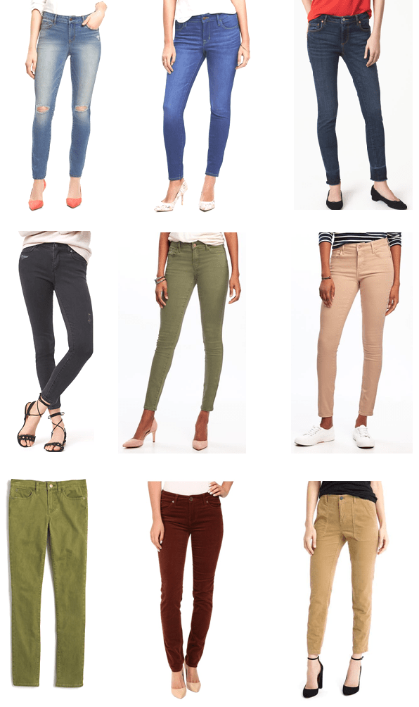 collage jeans and cords